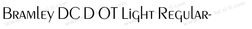 Bramley DC D OT Light Regular字体转换